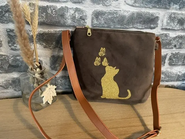 Sac Sacha - Marron glacé dorée.webp