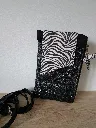 Pochette complice téléphone - Noir P Zèbre.webp