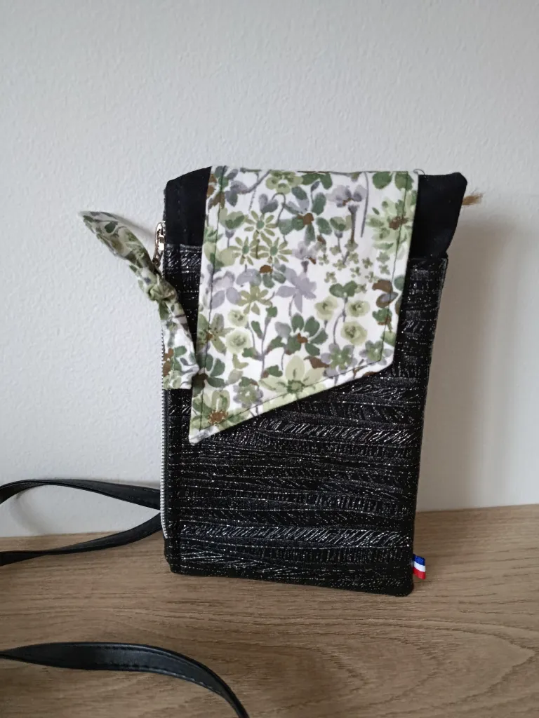 Pochette complice téléphone - Noir P printaniere.webp