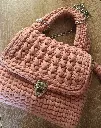 Sac Flora - Vieux rose - Sac en crochet - Fait main.webp