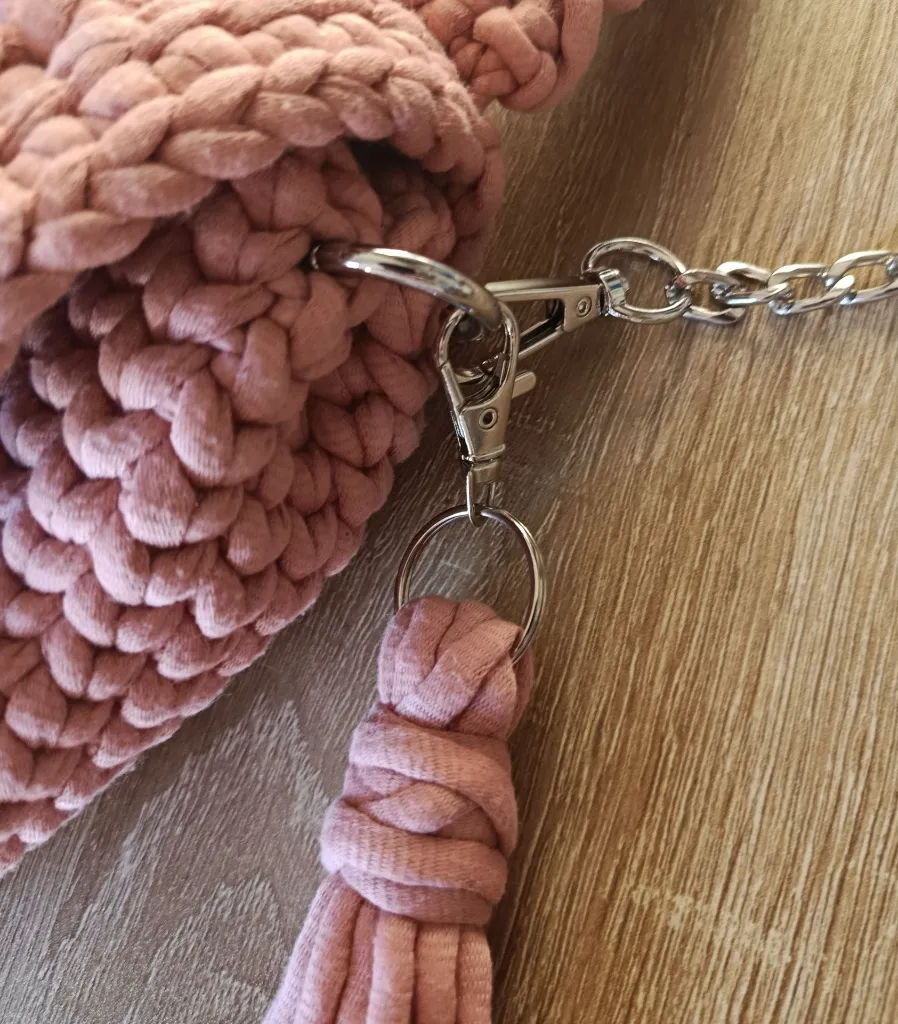 Sac Flora - Vieux Rose - Sac en crochet.webp