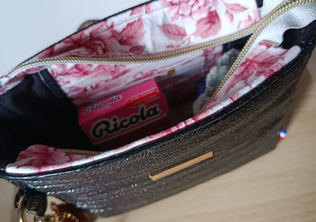 Sac complice Rose - Sac minimaliste - Sac porte feuille