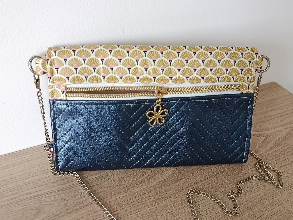 Pochette sac complice XL - Kyoto - Poche fermeture.webp