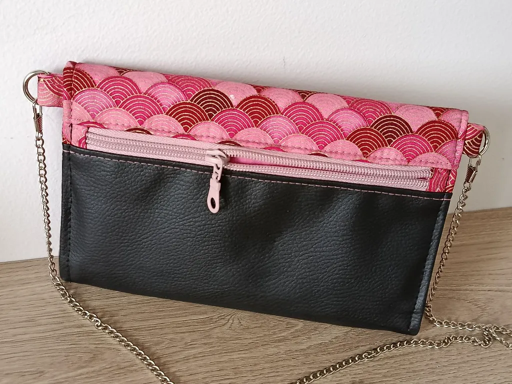 Pochette sac complice XL - Hanami - Poche fermeture.webp
