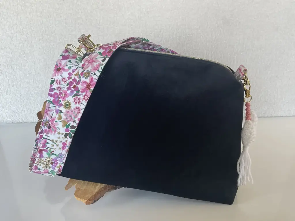 SAC MINA velours (Noir)