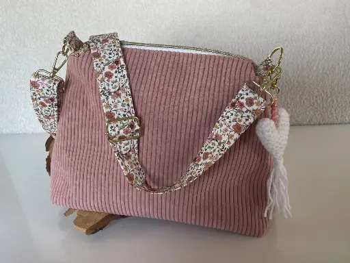 Sac Mina velours côtelé
